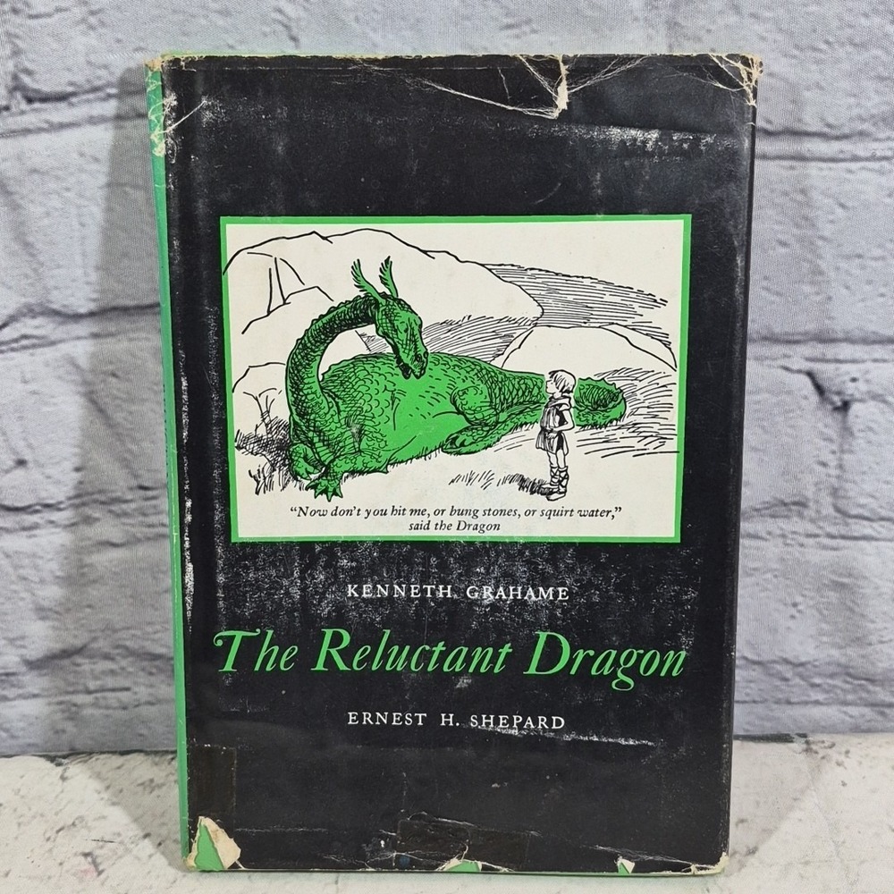 Kenneth Grahame RELUCTANT DRAGON 1966 Hardcover DJ Ernest H Shepard Art Children